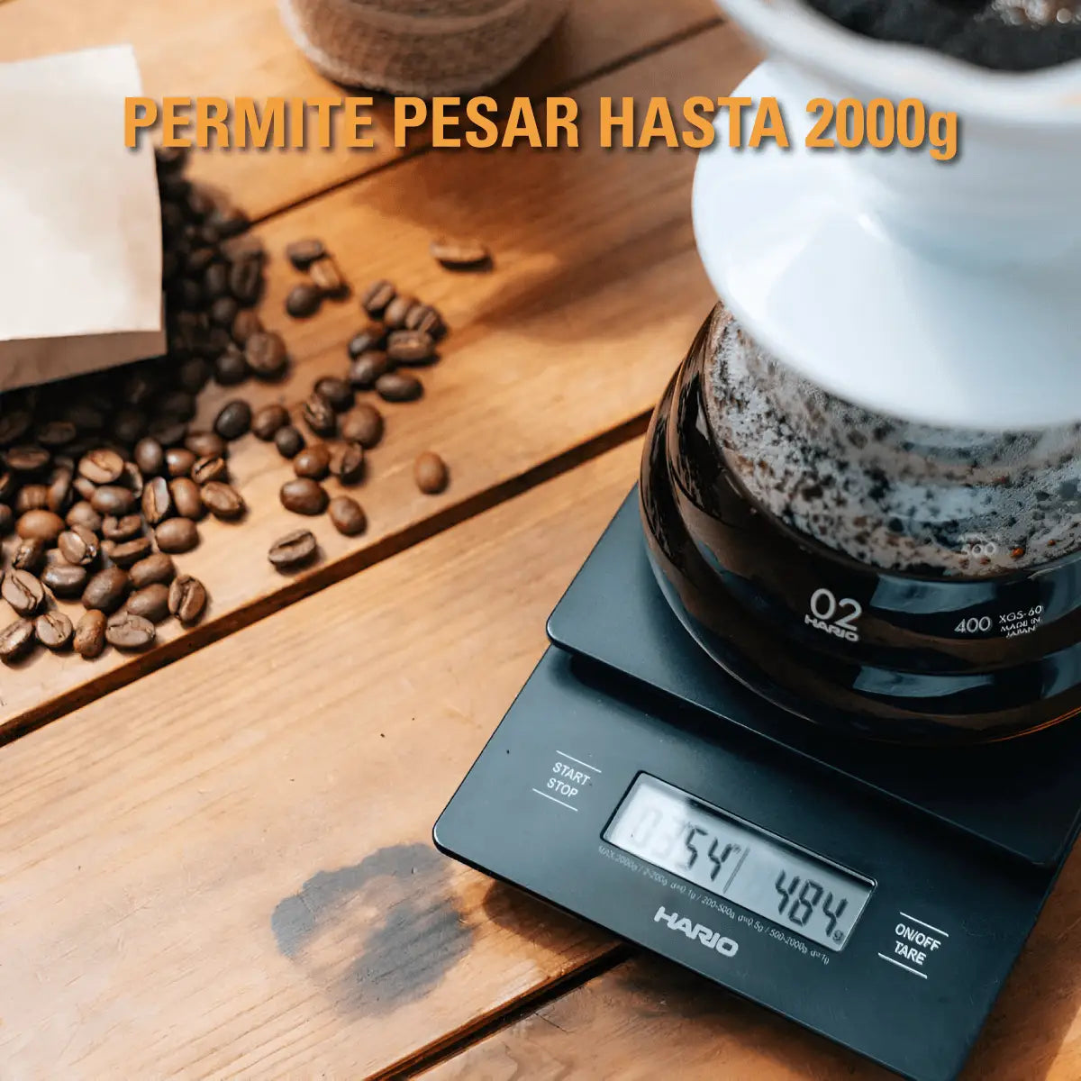 Hario V60 Gramera with timer