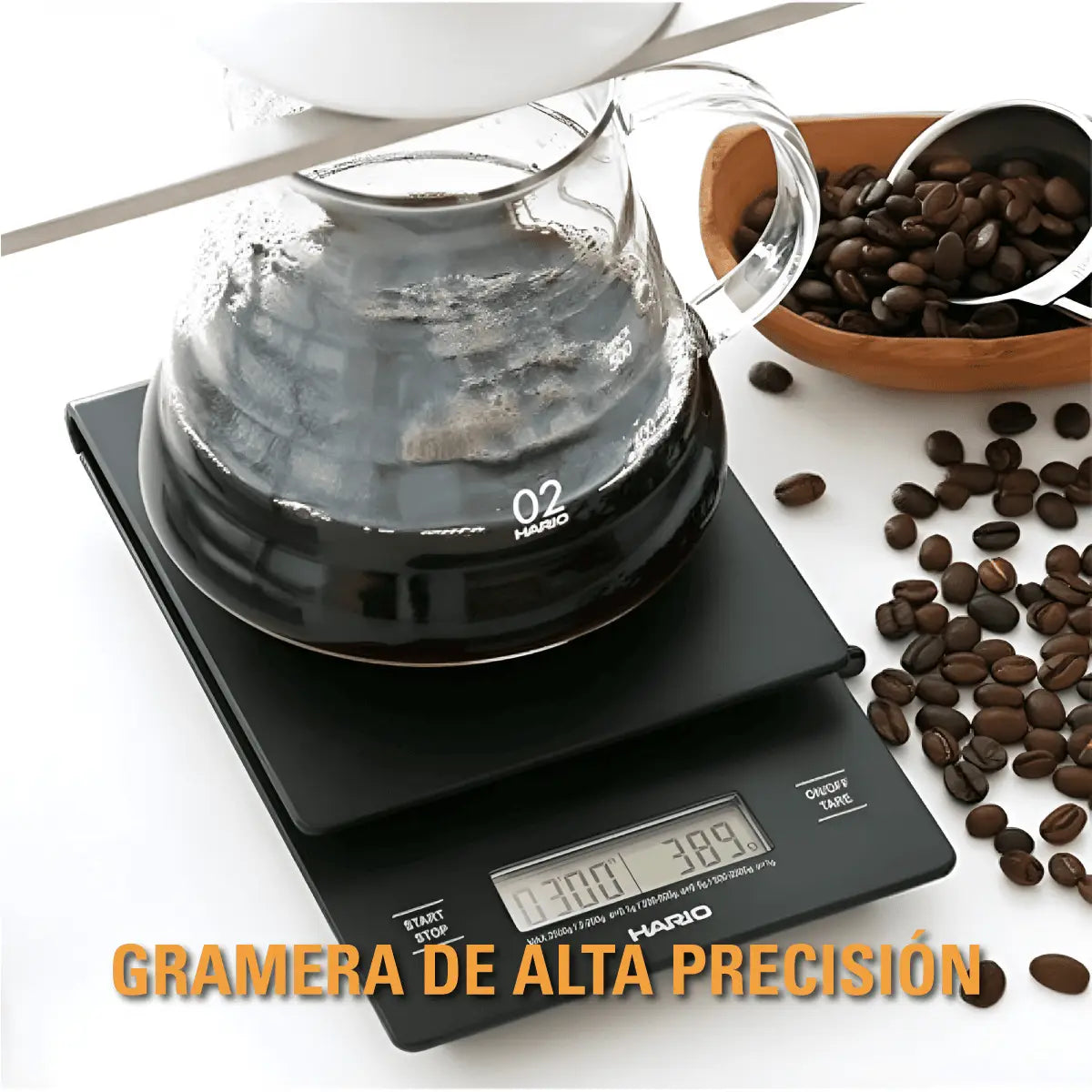 Hario V60 Gramera with timer