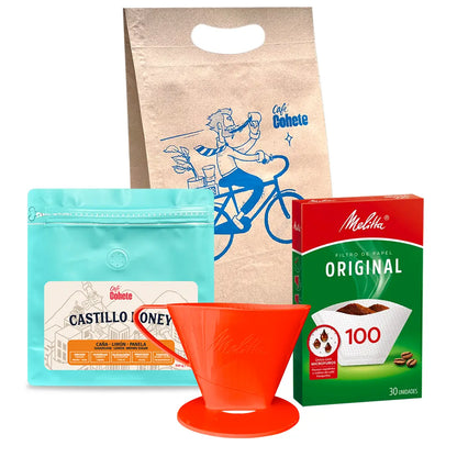 Kit cafetero con Melitta y café